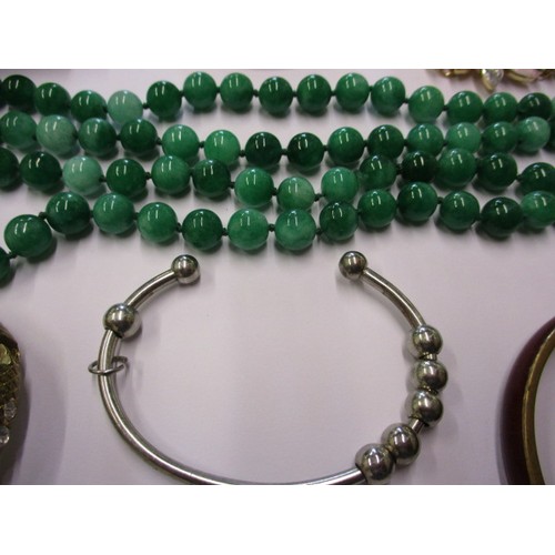 163 - A quantity of costume jewellery, to include silver items, all in pre-owned condition with use relate... 