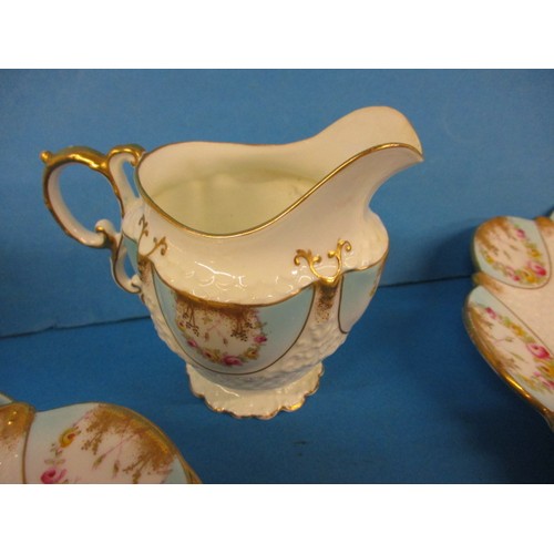 353 - A quantity of vintage Aynsley teawares, reg design number 334379, most in unused condition but some ... 