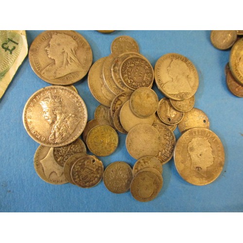 127 - A very large quantity of vintage world coins and bank notes to include pre-1920 silver coins, all in... 