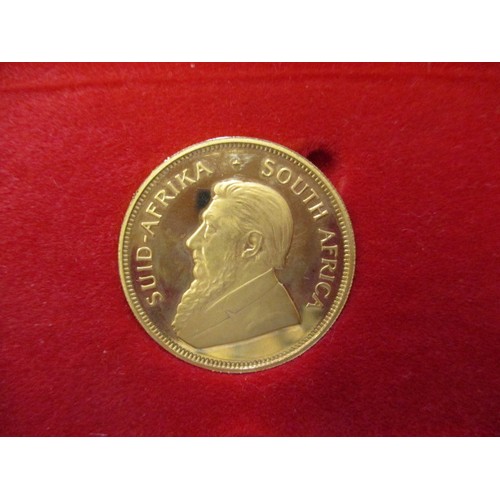 101 - A 1983 Half Krugerrand in uncirculated condition and in red presentation box