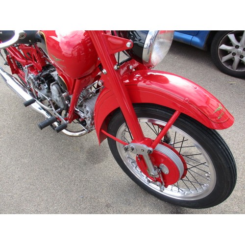 1 - A 1949 Moto Guzzi Airone 250cc motorbike, in fully restored condition and being road legal with V5, ... 