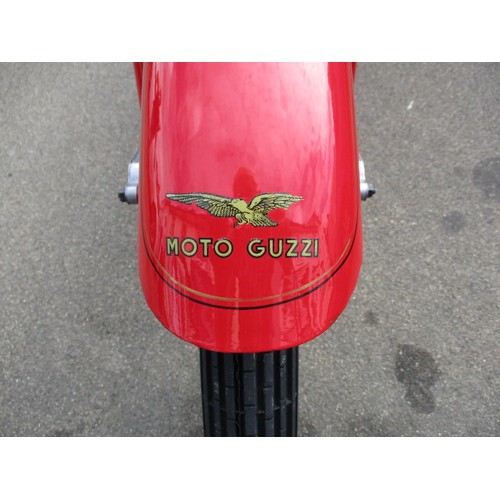 1 - A 1949 Moto Guzzi Airone 250cc motorbike, in fully restored condition and being road legal with V5, ... 
