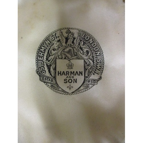 367 - A vintage Harman & Son bowler hat, in good pre-owned condition, probably a ladies riding hat.