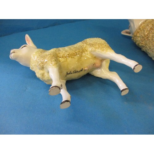 200 - Two John Beswick sheep models, both with no observed chips or damage