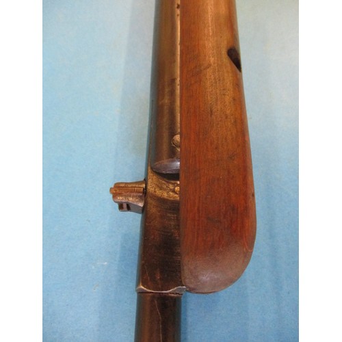 240 - A vintage break barrel .177 air rifle with open sight, in working order with general use related mar... 