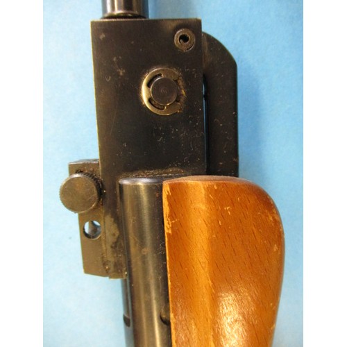 241 - A vintage Webley Hawk .22 break barrel air rifle, does not cock and with general use related marks