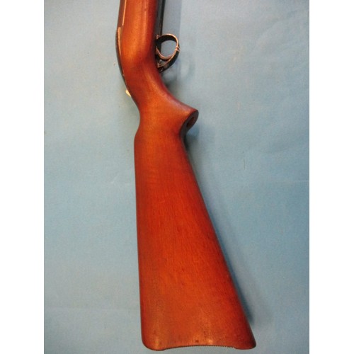 243 - A vintage BSA .22 under leaver air rifle, in working order with general use related marks, approx. l... 