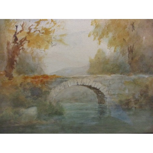 308 - A late 19th early 20th century framed watercolour signed Lowry Lewis (1850-1913) being a landscape r... 