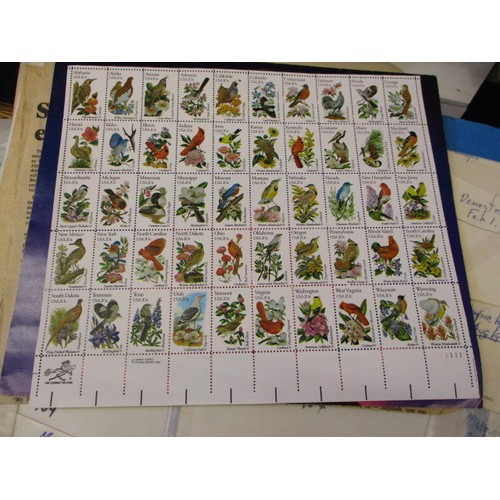 197 - A quantity of vintage world stamps many in unused condition to include part sheets