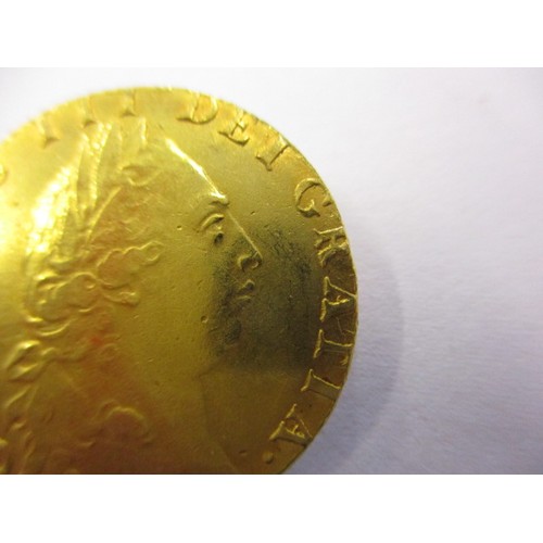 103 - A George III 1791 gold spade guinea in extra fine condition showing only light age-related marks, ap... 