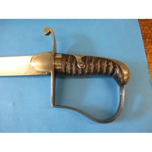 232 - An early 1796 pattern cavalry officers sabre sword, having what is believed to be original leather s... 