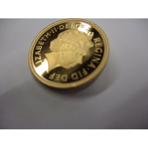 69 - A QEII full gold sovereign dated 2014, an uncirculated coin in excellent condition