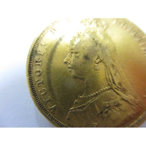 80 - A Victorian full gold sovereign dated 1891, a BV grade coin that’s been in circulation