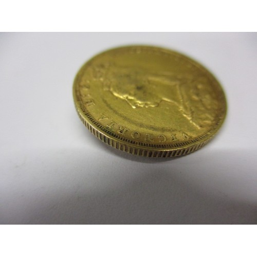 80 - A Victorian full gold sovereign dated 1891, a BV grade coin that’s been in circulation