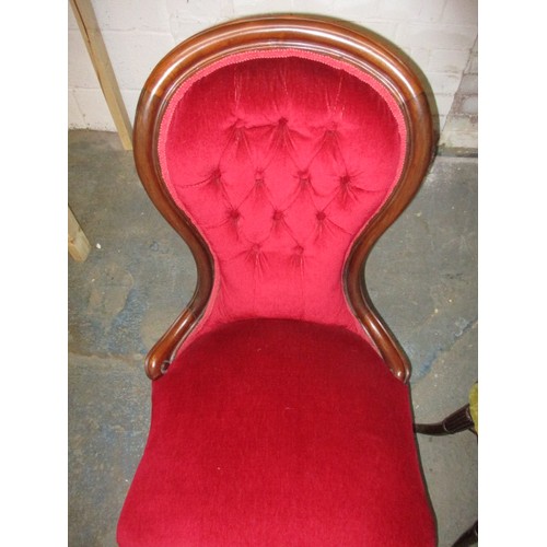 341 - A 19th century show wood spoon back chair with later upholstery and an early 19th century piano stoo... 