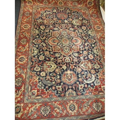 338 - Two vintage wool rugs, approx. sizes 220x160cm and 170x116cm both in used condition with no real war... 