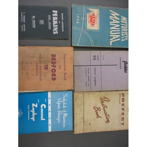 244 - A parcel of vintage vehicle owners and service booklets, all in used condition with marks associated... 