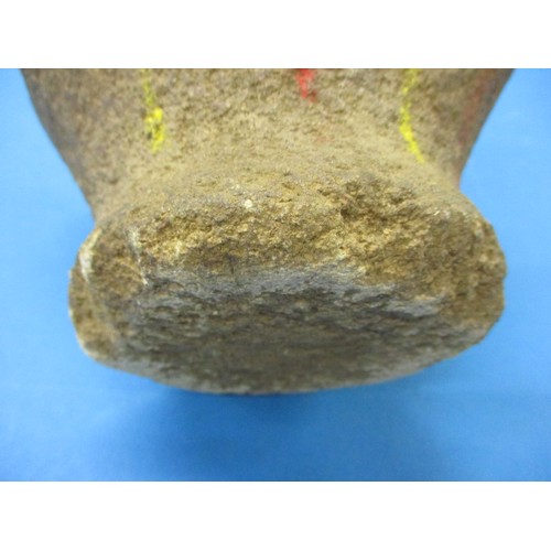 131 - A New Guinea (Papua) ancient stone mortar, probably carved from greywacke stone some 3500 years ago.... 