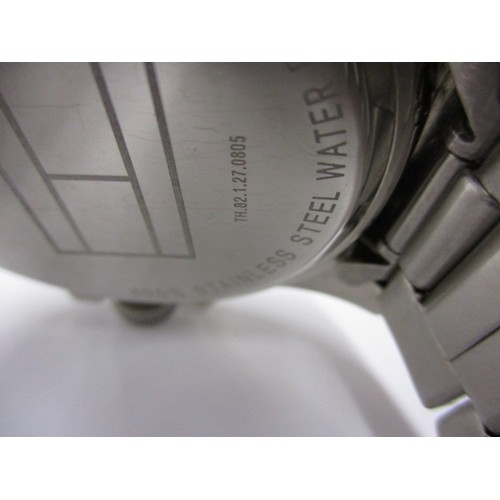 76 - A Tommy Hilfiger water resistant 3 ATM watch with date window, in working order and good pre-owned c... 