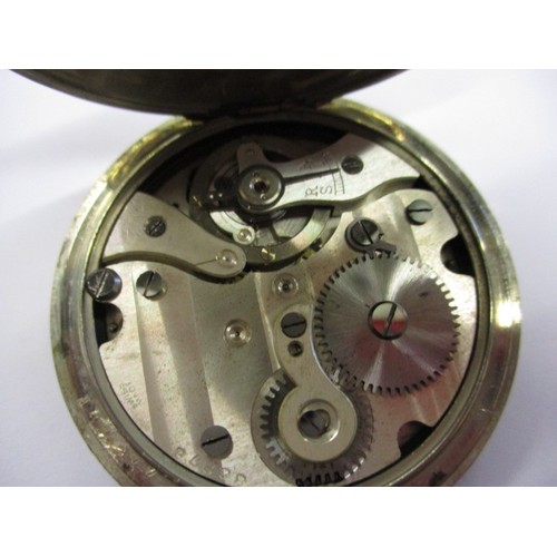 168 - A WWII naval stop watch with crows foot mark 26179 and Patt No 3169 in current working order with us... 