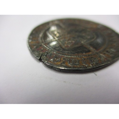 98 - An Edward VI shilling in F+ condition, facing bust Spink 2482