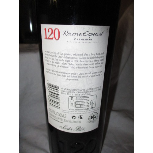 274 - 12 Bottles 2016 Chilian Carmenera 120 Reserva especial, private cellar stored