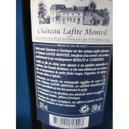 293 - A 2004 Magnum of Chateau Lafite Monteil Bordeaux Superieur, No. 03002, in wood presentation box.