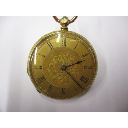 64 - An 18ct yellow gold pocket watch, dedication inside reads “To H.R.H the Prince of Wales” J W Benson ... 