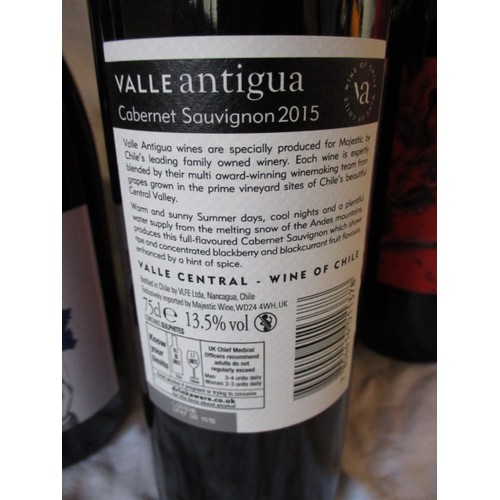 281 - 12 Bottles of wine. 6 bottles of Valle Antigua Cabernet Sauvignon 2015 and 6 bottles of Mon Plaisir ... 