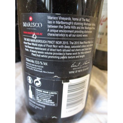 284 - 12 Bottles of wine. 6 bottles of ‘The Ned’ 2015 Pinot Noir and 6 bottles of Marques de Tertiaro Gran... 