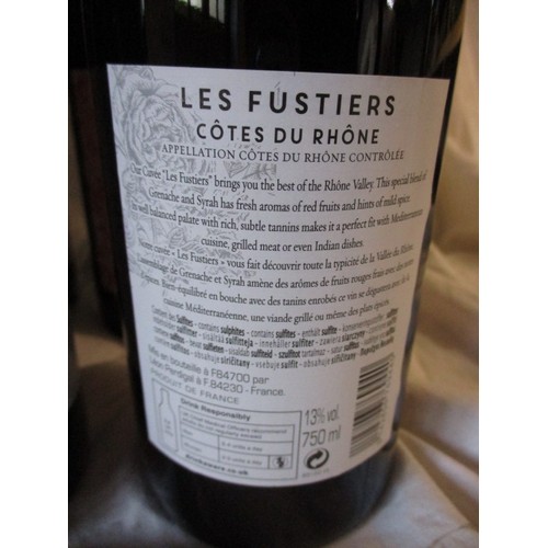 286 - 12 Bottles of wine. 6 bottles of 2016 Cotes du Rhone Les Fustiers and 6 bottles of Majestic loves Sh... 