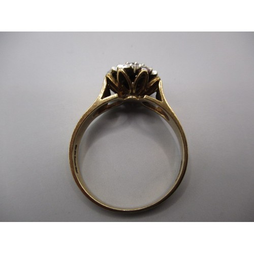 18 - A 9ct yellow gold dress ring, approx. weight 3.4g in good useable condition, approx. ring size ‘T’