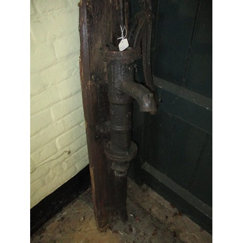 330 - A mid-Victorian cast iron water pump, originally installed in a property in Clare in 1861, in antiqu... 