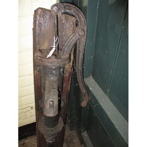 330 - A mid-Victorian cast iron water pump, originally installed in a property in Clare in 1861, in antiqu... 