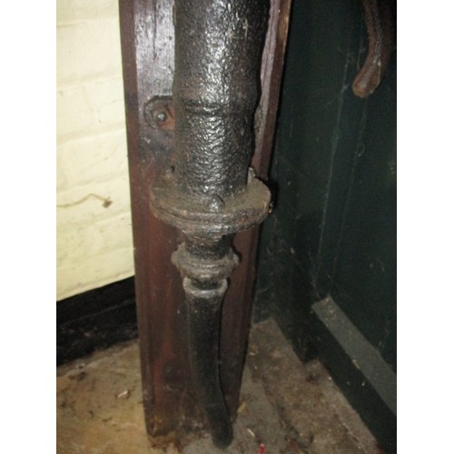 330 - A mid-Victorian cast iron water pump, originally installed in a property in Clare in 1861, in antiqu... 