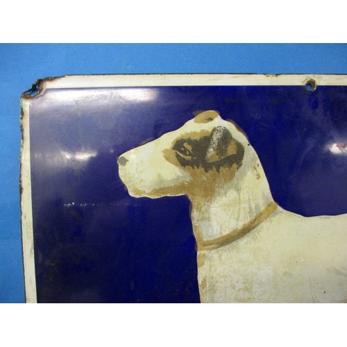 288 - An original early 20th century enamel advertising sign for Mellox dog food, in excellent condition w... 
