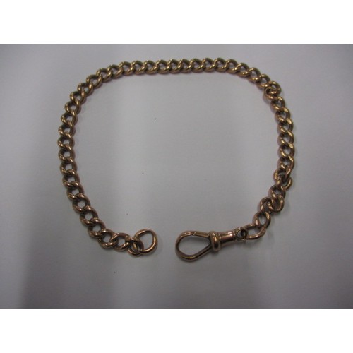 59 - A 9ct rose gold watch chain, marked to each link, approx. linear length 23cm approx. weight 13.3g in... 
