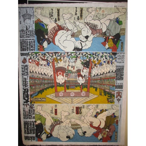 306 - Two Japanese prints, approx. size 59x48cm