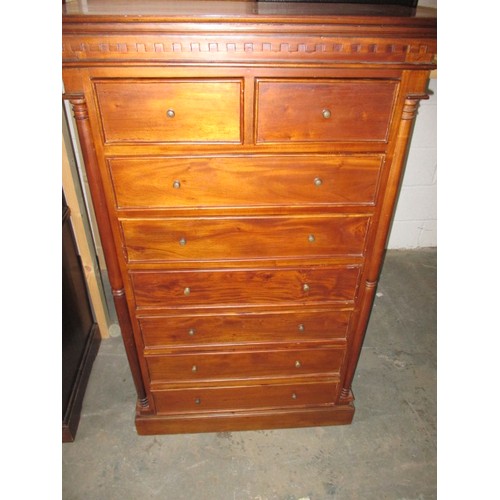 325 - A chest of 2 short over 6 long drawers, approx. dimensions H 135cm W84cm D40cm in good pre-owned con... 