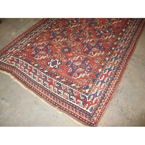 309 - A vintage wool rug, approx. size 290x170cm in good pre-owned condition with use-related marks