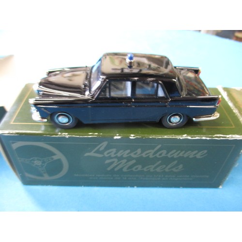 A boxed Lansdowne models LDM 6b 1961 Wolseley 6-110 police