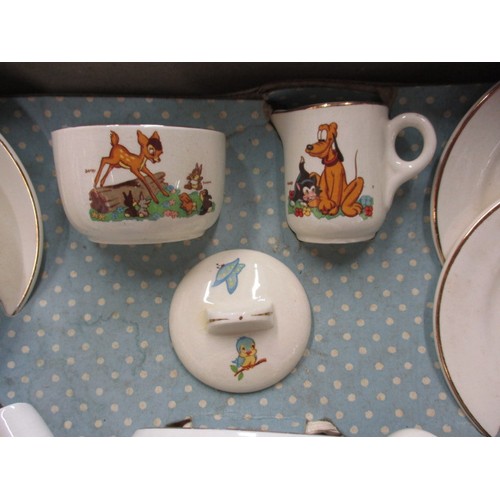 245 - A vintage Beswick Micky Mouse Disneyland child’s tea set, complete and in original box with no obser... 