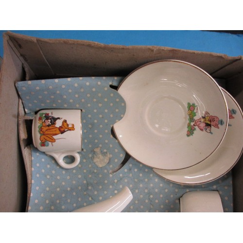 245 - A vintage Beswick Micky Mouse Disneyland child’s tea set, complete and in original box with no obser... 