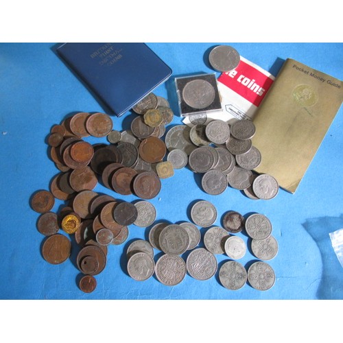 138 - A parcel of vintage coins to include approx. 162g of part silver examples, all in circulated conditi... 