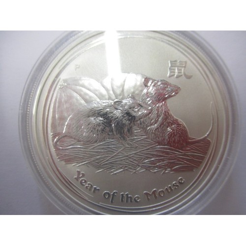 108 - 3 Australian 1oz .999 silver 1 Dollar coins, each with a Chinese year animal on the reverse