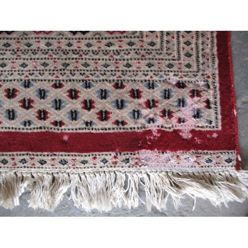 272 - A vintage hand woven Persian wool rug, approx. size  260x190cm, in useable condition with even colou... 