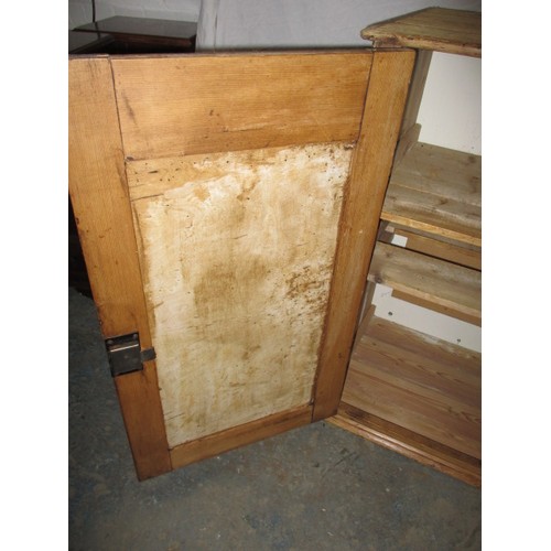 312 - A rustic pine kitchen cupboard, approx. size: Height 92cm Width 65cm Depth 47cm, having had replacem... 