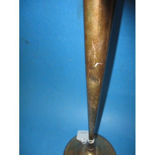 119 - A vintage sterling silver candle stick by Shreve & Co San Francisco, approx. height 38cm, a good use... 