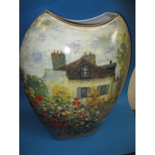 304 - A Goebel limited edition 24/750 Claude Monet vase, approx. height 46cm in good pre-owned condition w... 