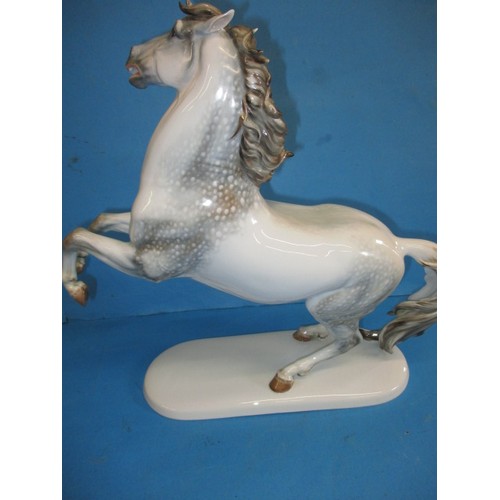 176 - A large Rosenthal porcelain horse figurine, in good condition with no observed damage or restoration... 